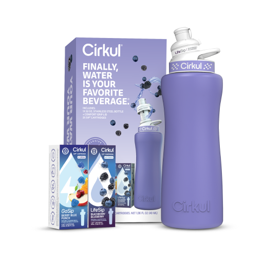 32oz. Matte Periwinkle Stainless Steel Bottle Starter Kit V2