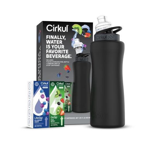 32oz. Matte Black Stainless Steel Bottle Starter Kit V1